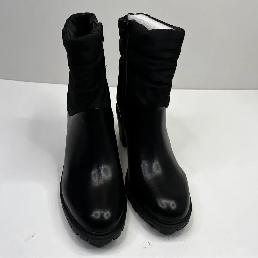 Alfani Belcalise lug sole puffer boots black - 10.5